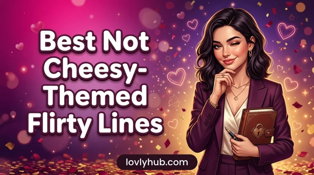 Best Not Cheesy-Themed Flirty Lines