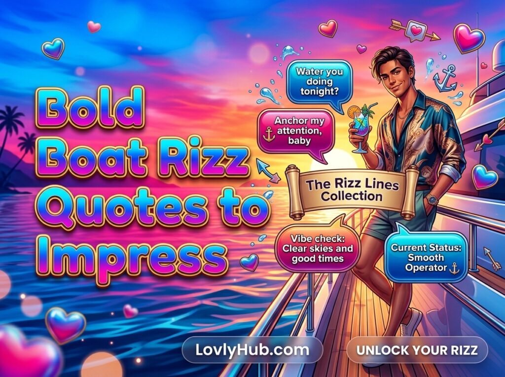 Bold Boat Rizz Quotes to Impress