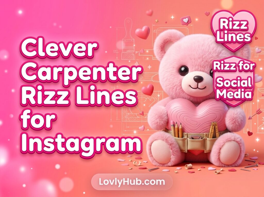 Clever Carpenter Rizz Lines for Instagram