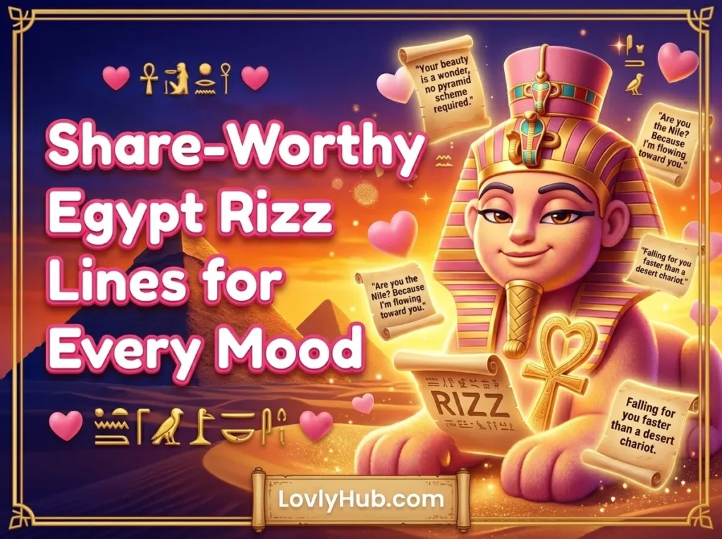 Share-Worthy Egypt Rizz Lines for Every Mood