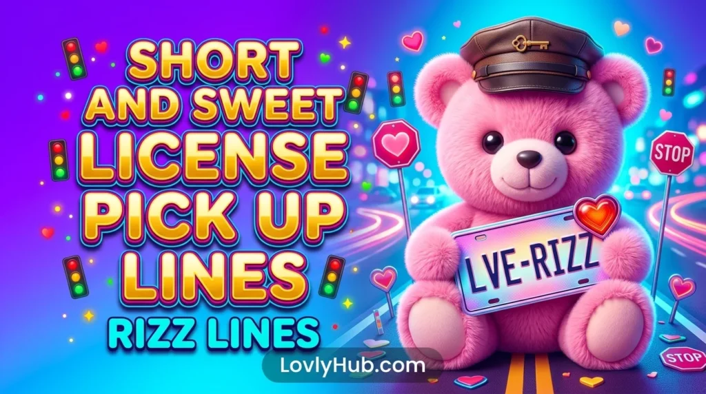 Short and Sweet License Pick Up Lines Rizz Lines