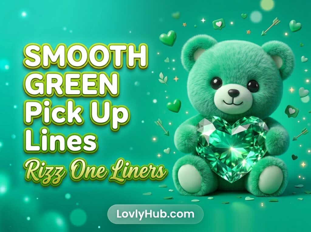 Smooth Green Pick Up Lines Rizz One Liners