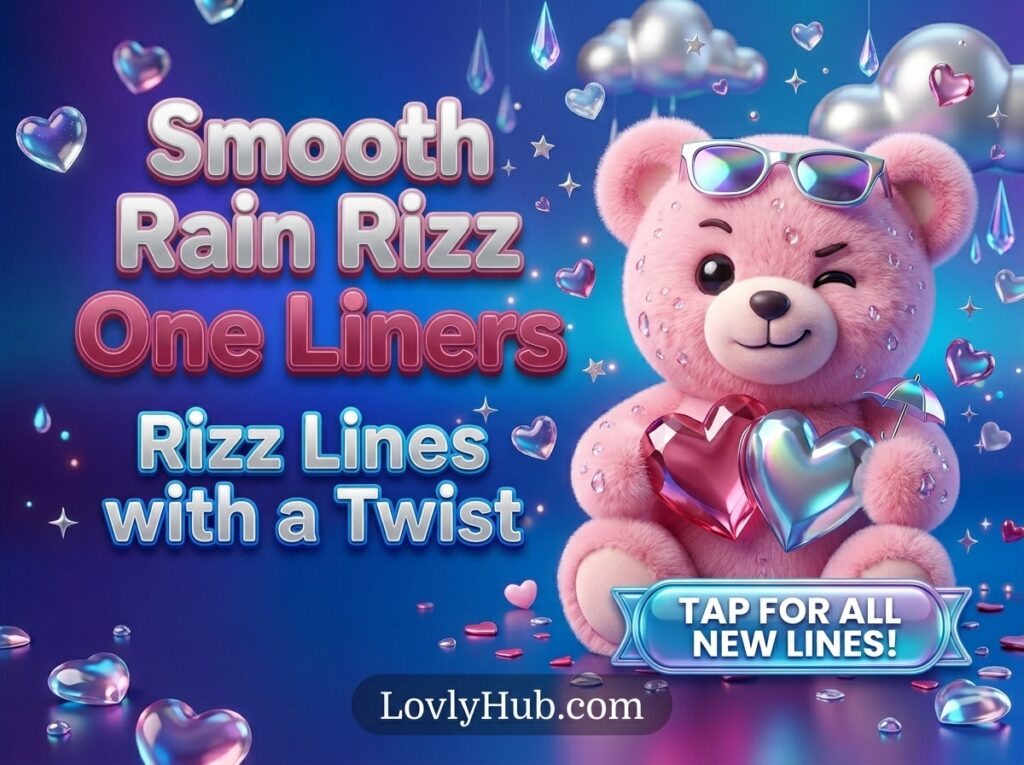 Smooth Rain Rizz One Liners