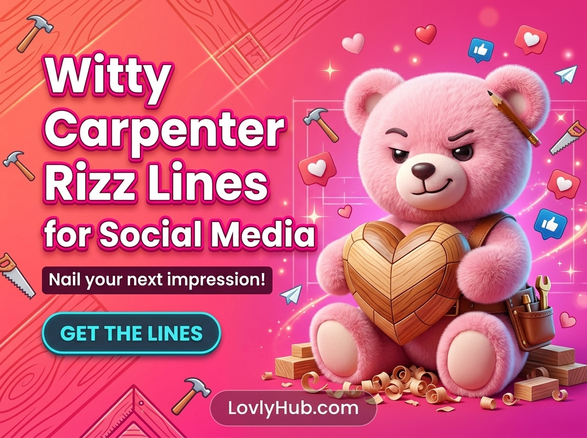 Witty Carpenter Rizz Lines for Social Media