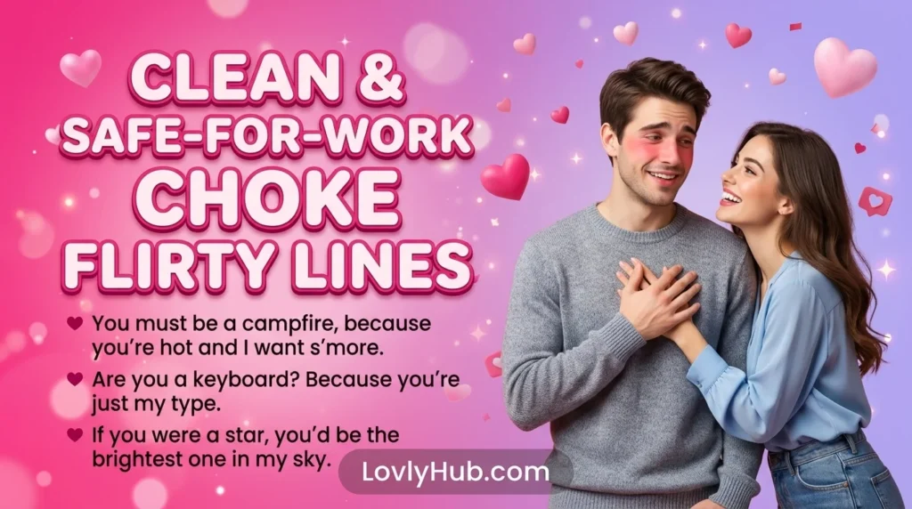Clean and Safe-for-Work Choke Flirty Lines