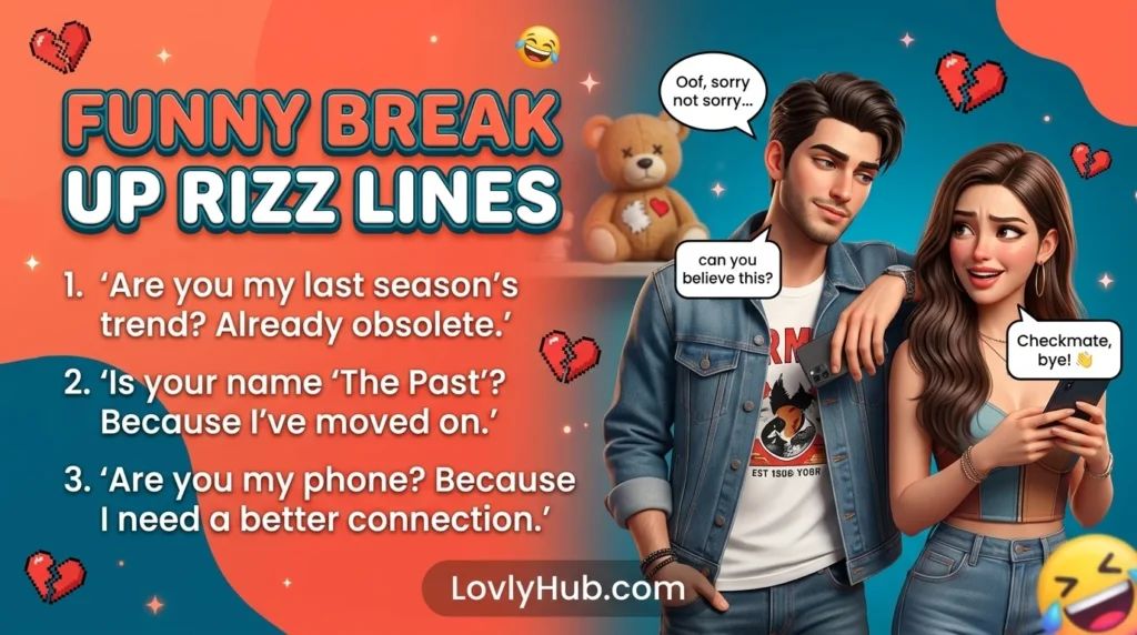 Funny Break Up Rizz Lines