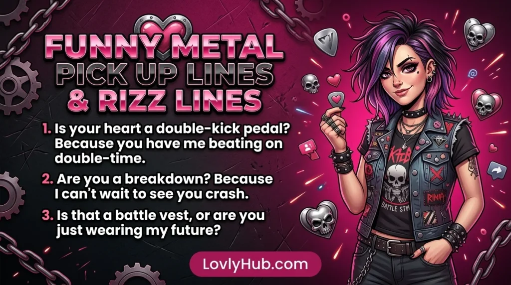 Funny Metal Pick Up Lines Rizz Lines