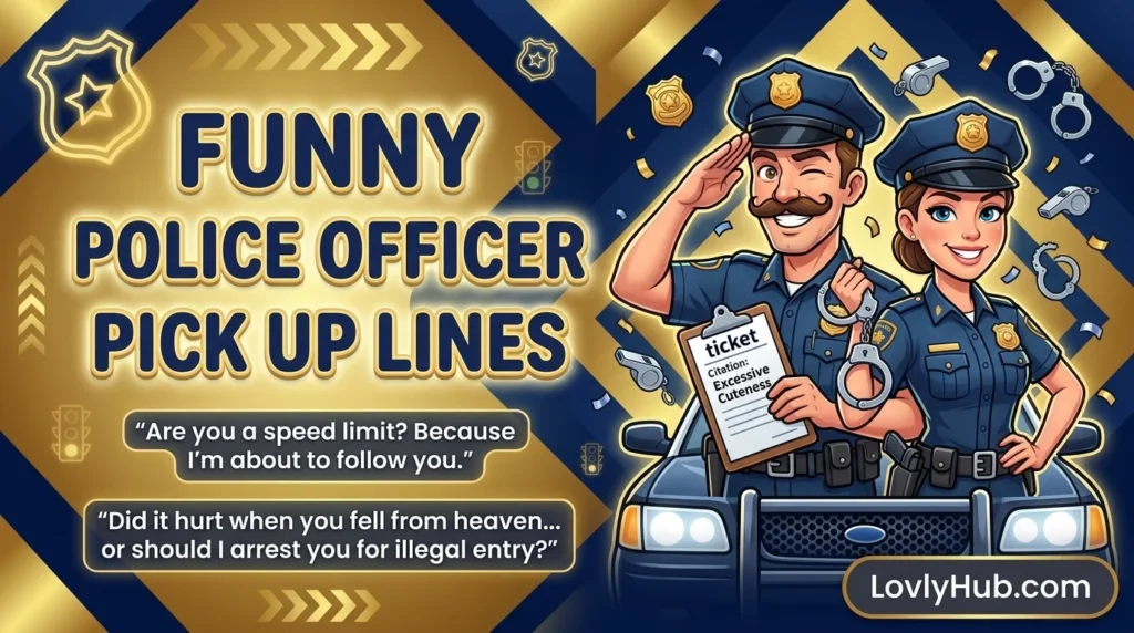 Funny Police Officer Pick Up Lines Rizz Lines