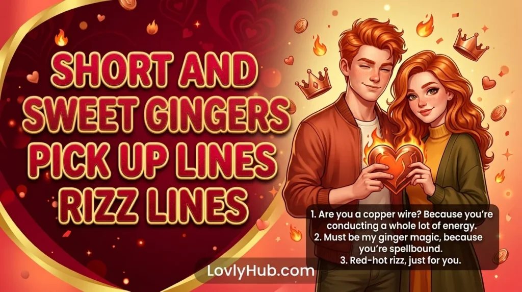 Short and Sweet Gingers Pick Up Lines Rizz Lines