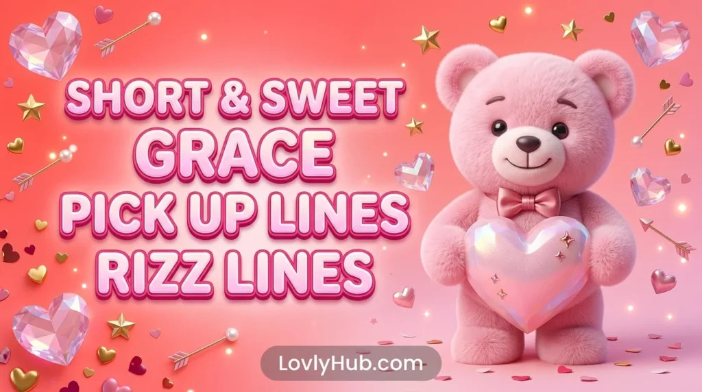 Short and Sweet Grace Pick Up Lines Rizz Lines