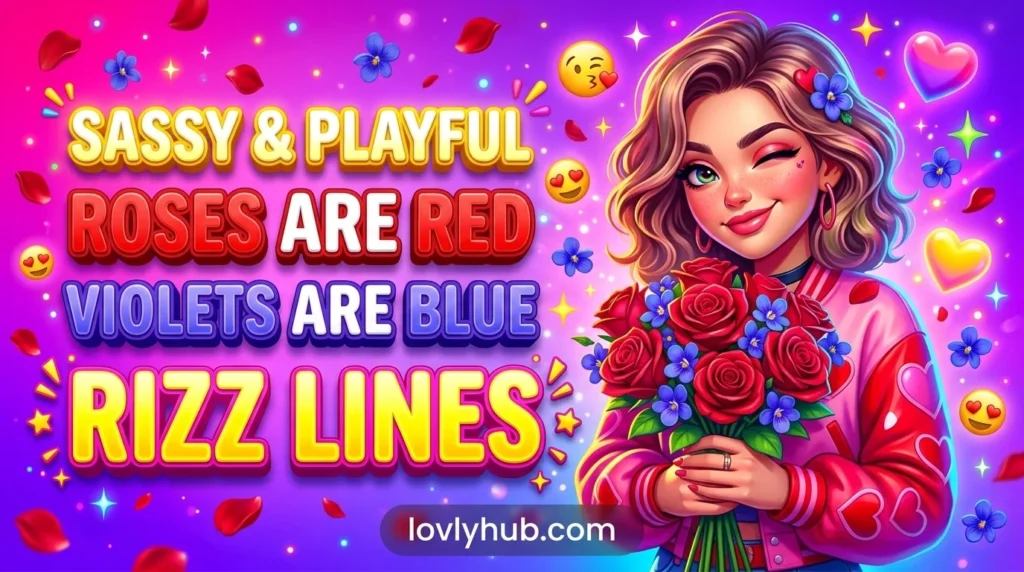Sassy and Playful Roses Are Red Violets Are Blue Rizz Lines