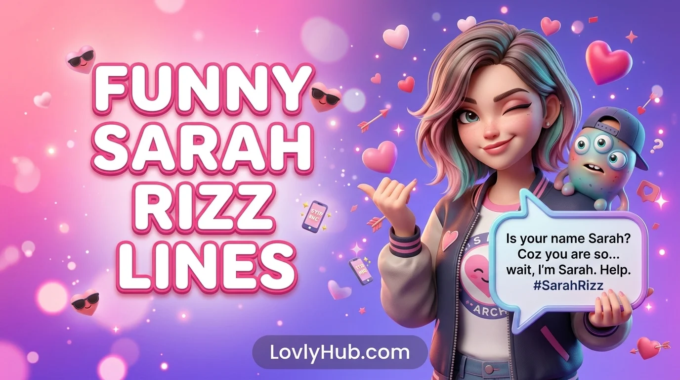 Funny Sarah Rizz Lines