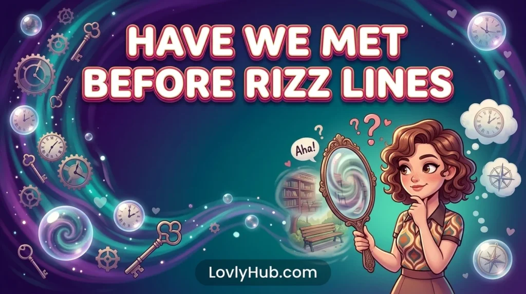 Have We Met Before Rizz Lines