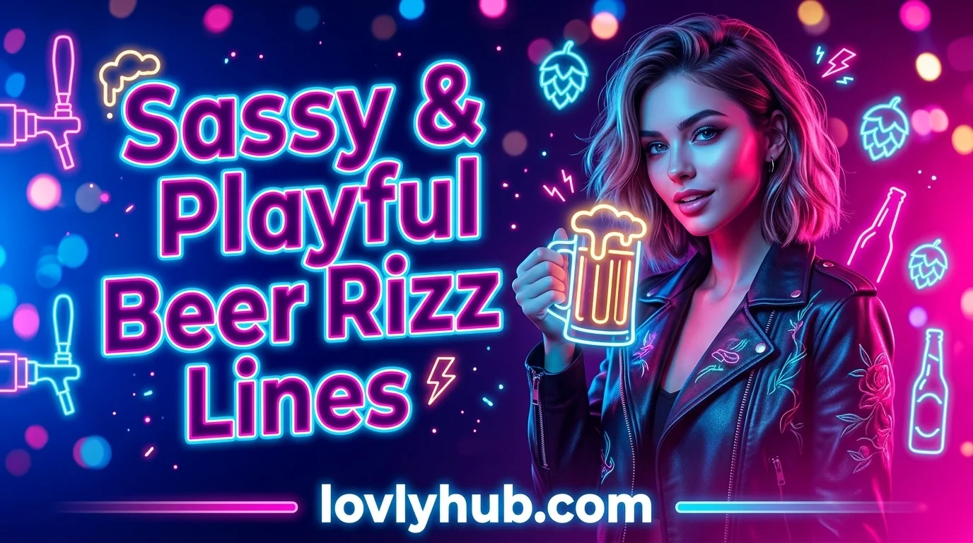 Sassy & Playful Beer Rizz Lines