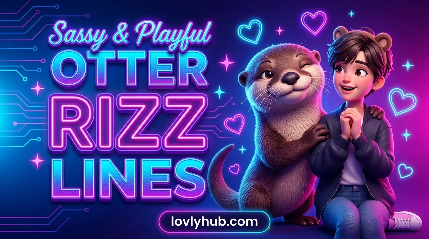 Sassy & Playful Otter Rizz Lines