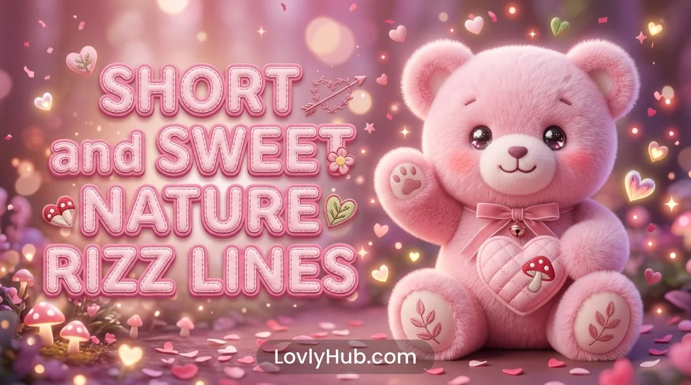 Short and Sweet Nature Rizz Lines