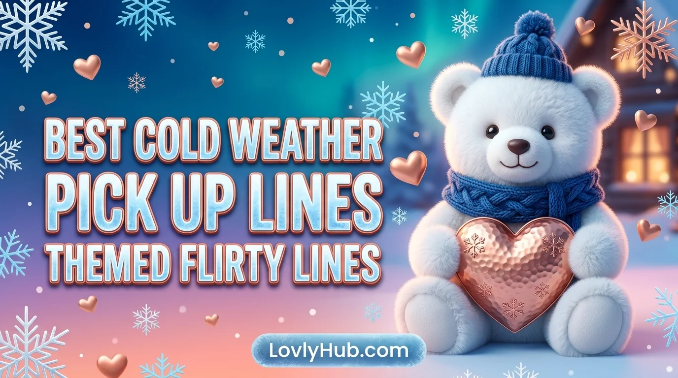 Best Cold Weather Pick Up Lines-Themed Flirty Lines