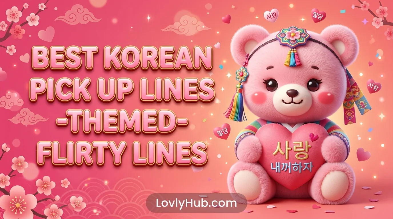 Best Korean Pick Up Lines-Themed Flirty Lines