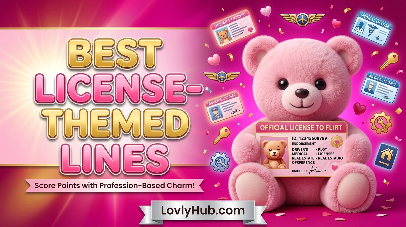Best License-Themed Flirty Lines