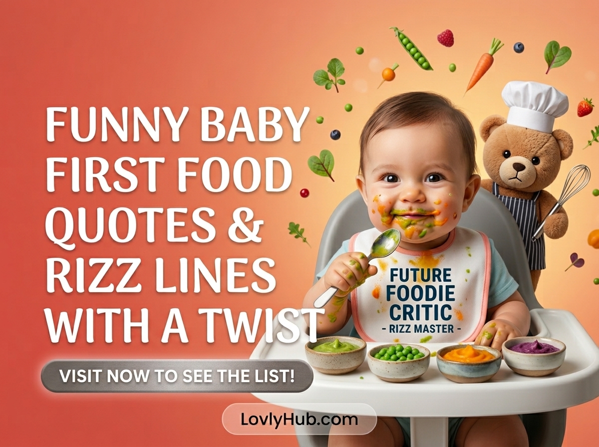 Funny Baby First Time Eating Food Quotes Rizz Lines