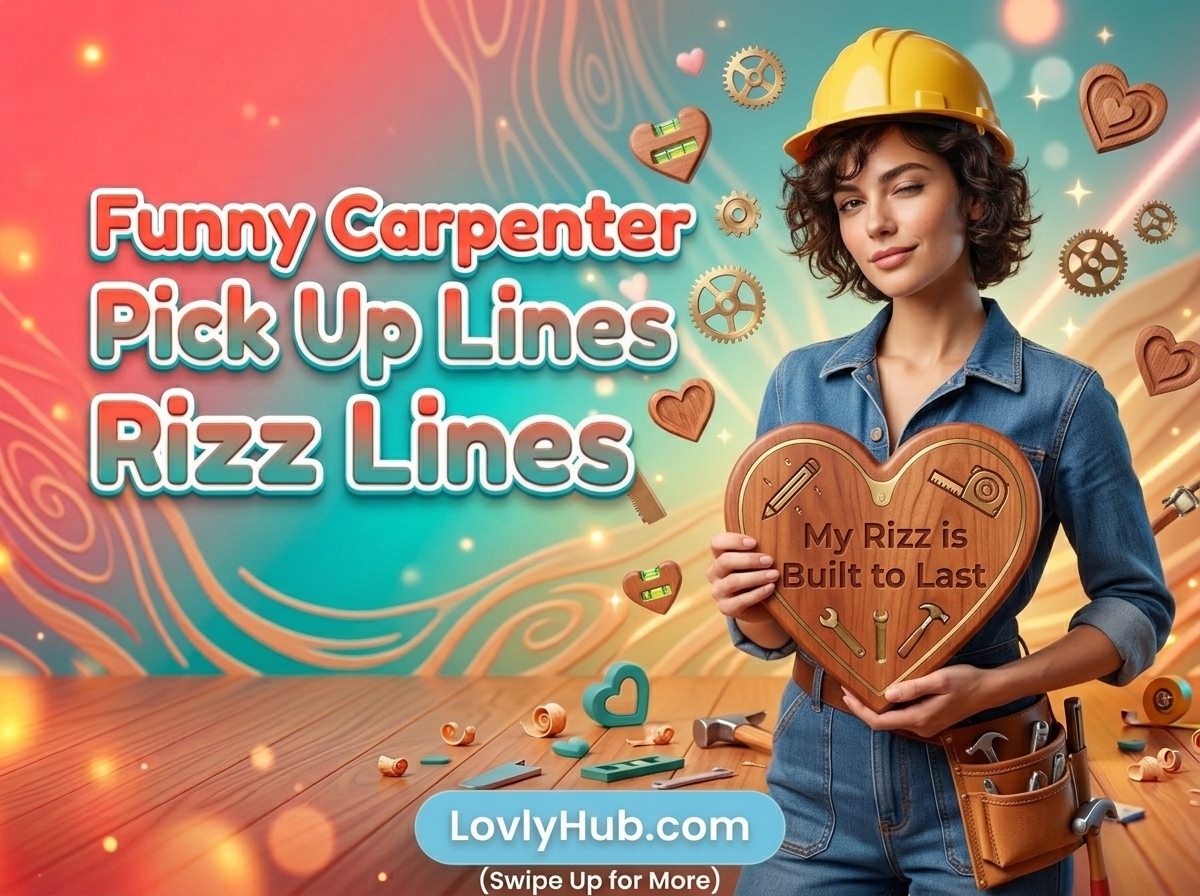 Funny Carpenter Pick Up Lines Rizz Lines