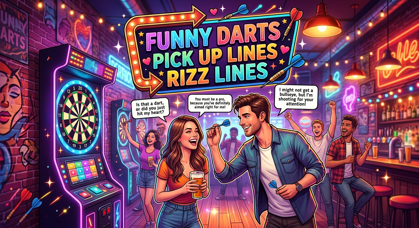Funny Darts Pick Up Lines Rizz Lines