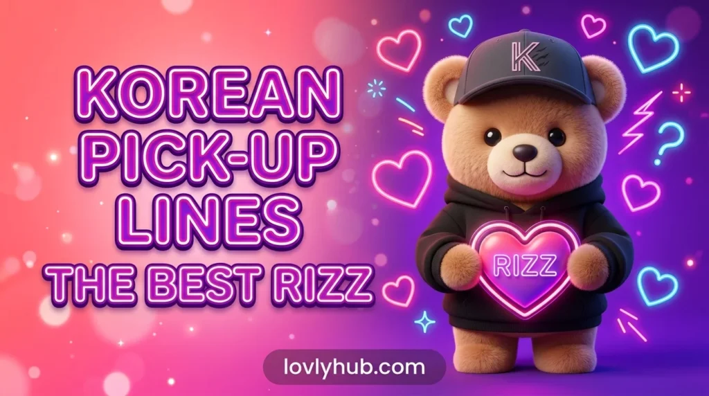 Korean Pick Up Lines Rizz Lines