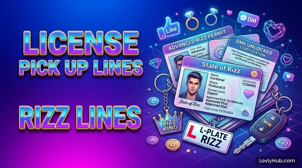 License Pick Up Lines Rizz Lines