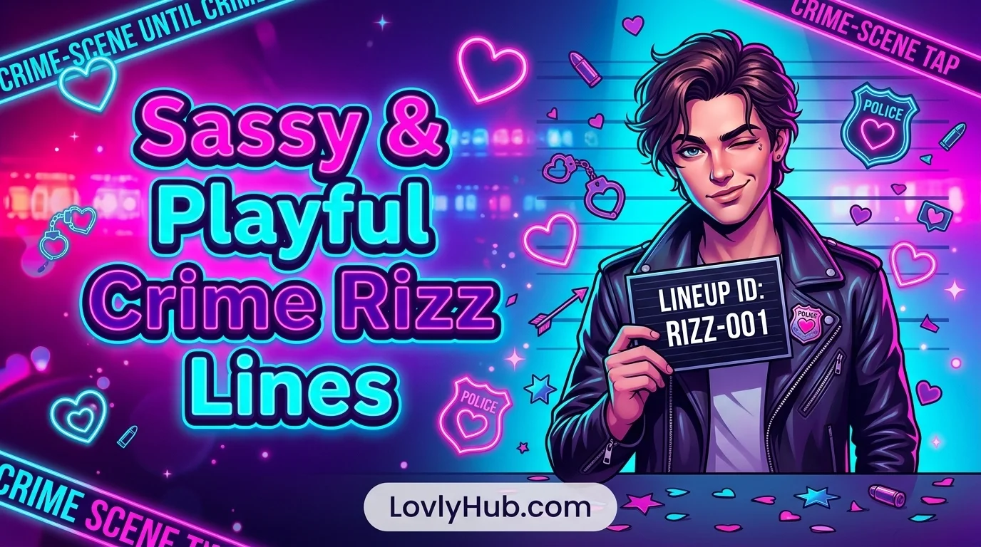 Sassy & Playful Crime Rizz Lines