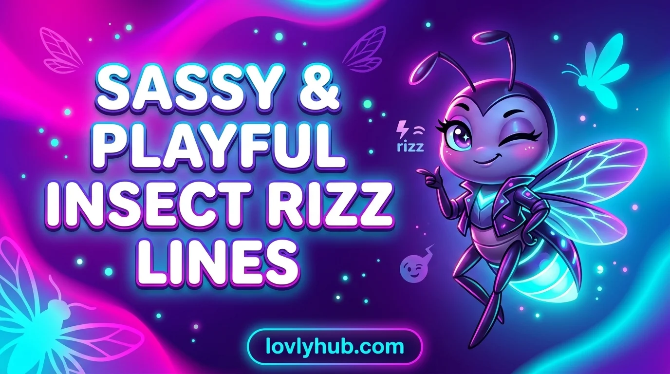 Sassy & Playful Insect Rizz Lines