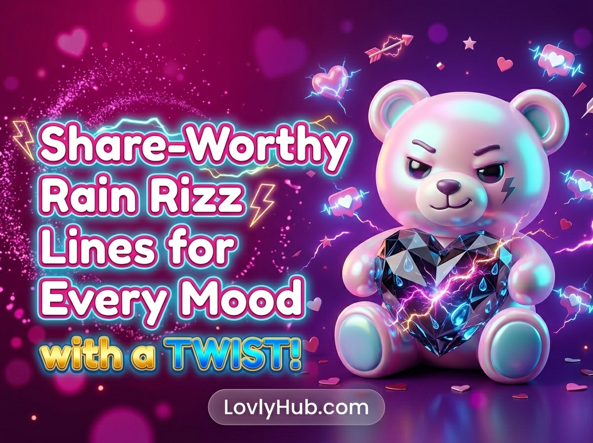 Share-Worthy Rain Rizz Lines for Every Mood