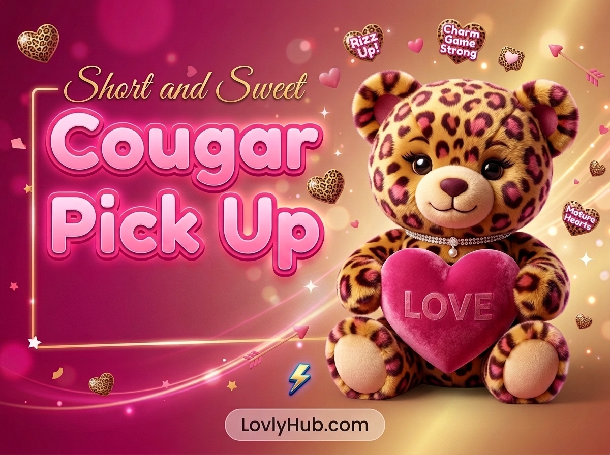 Short and Sweet Cougar Pick Up Lines Rizz Lines