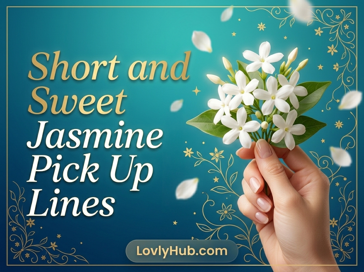 Short and Sweet Jasmine Pick Up Lines