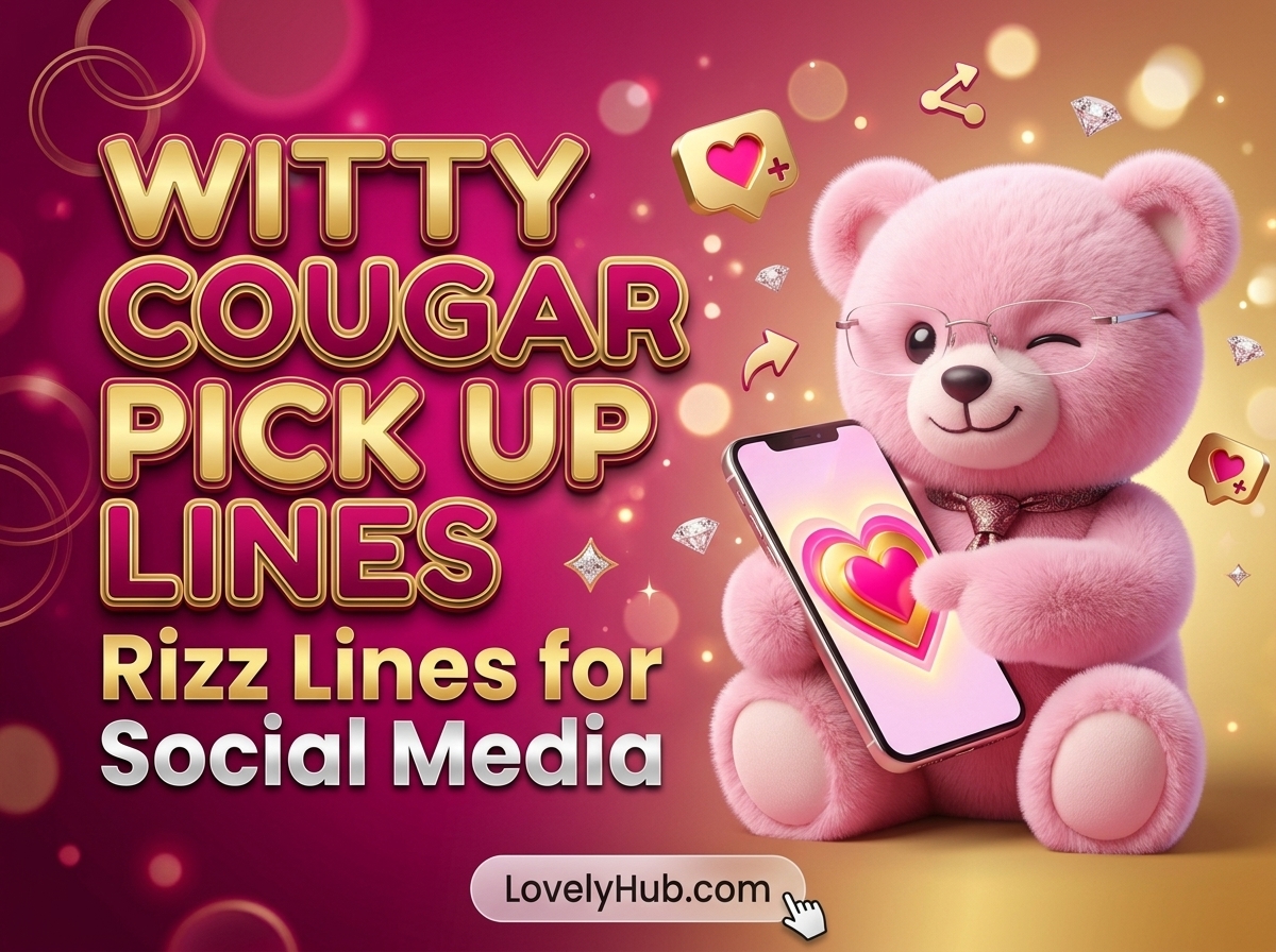 Witty Cougar Pick Up Lines Rizz Lines for Social Media