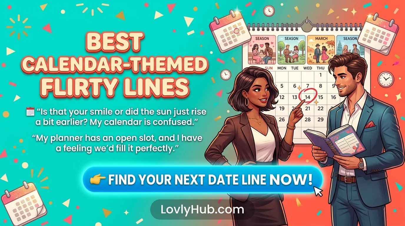 Best Calendar-Themed Flirty Lines