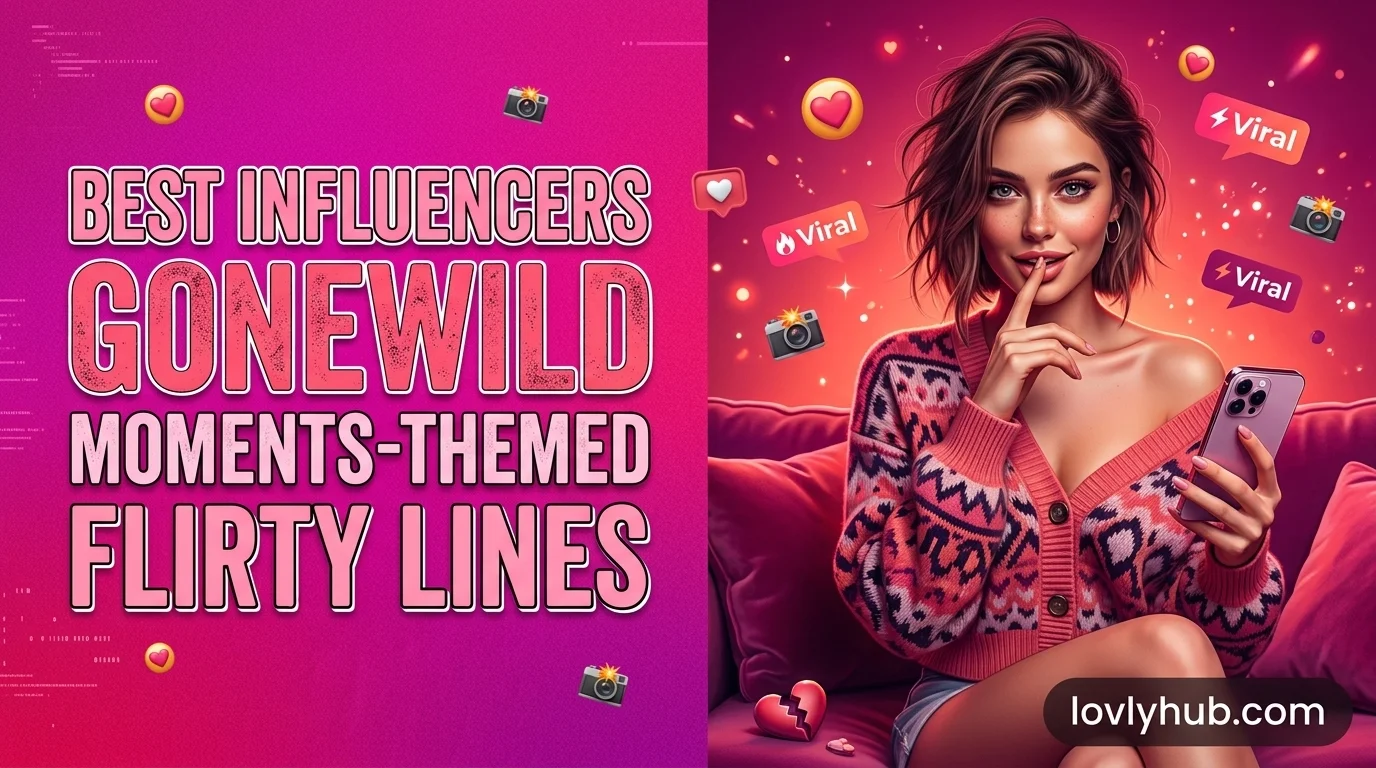Best Influencers Gonewild Moments-Themed Flirty Lines