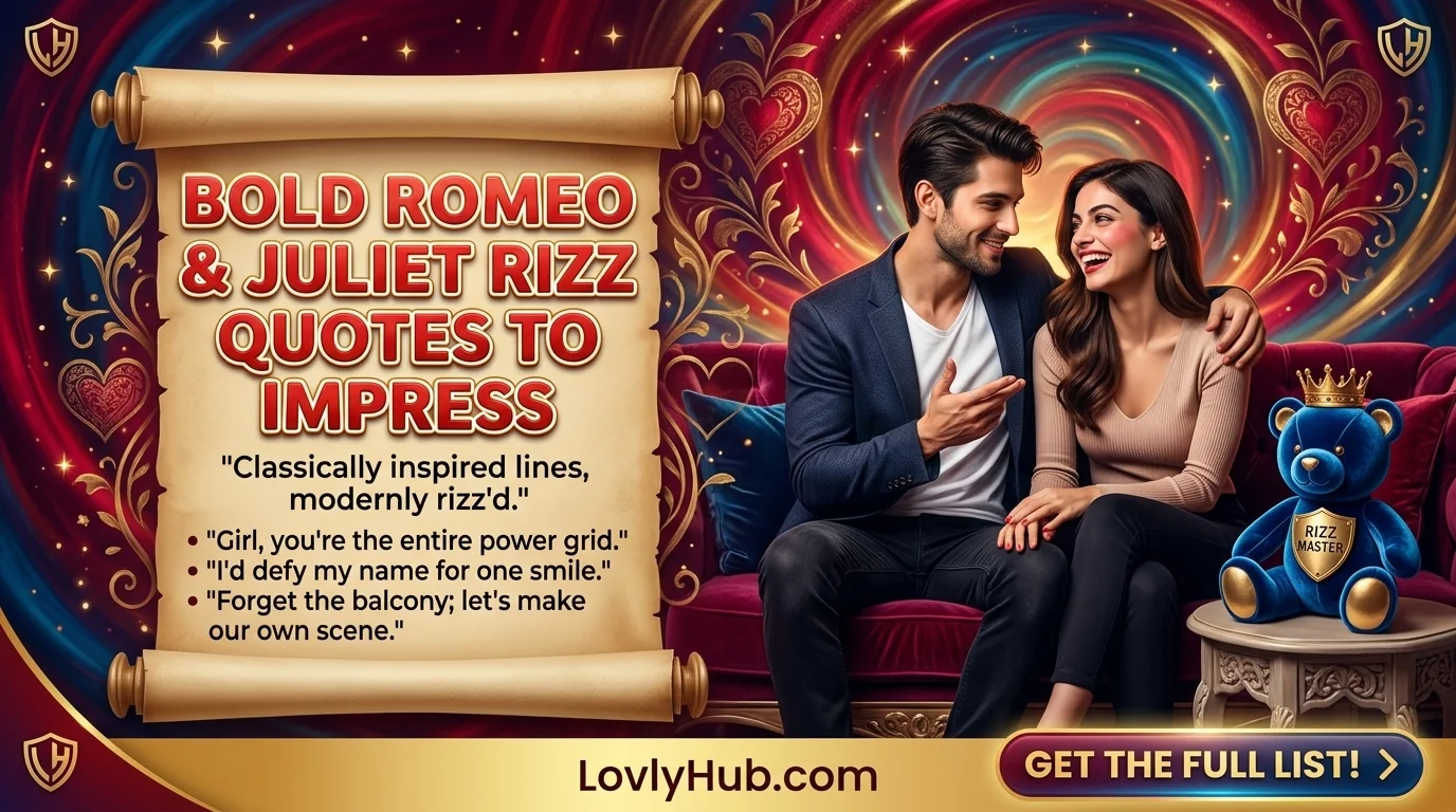 Bold Romeo and Juliet Rizz Quotes to Impress