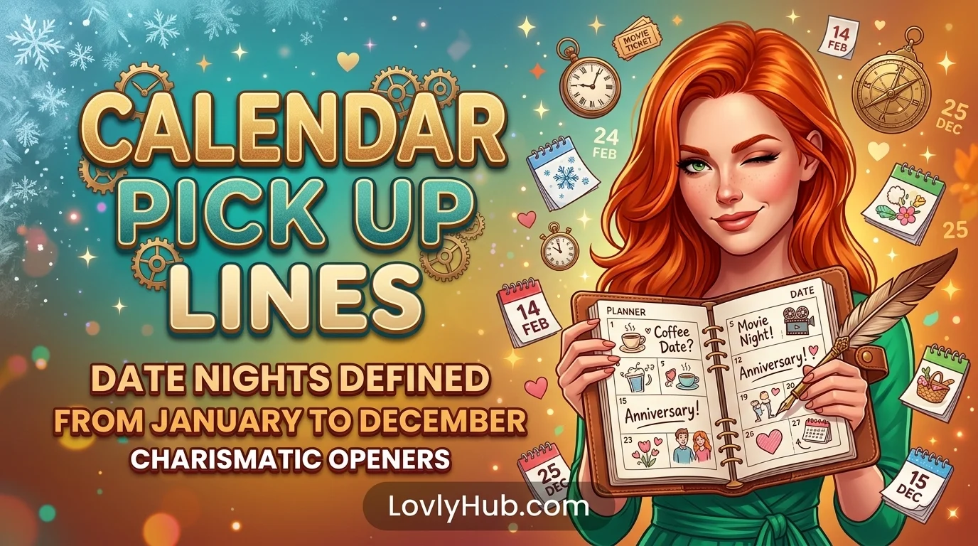 Calendar Pick Up Lines