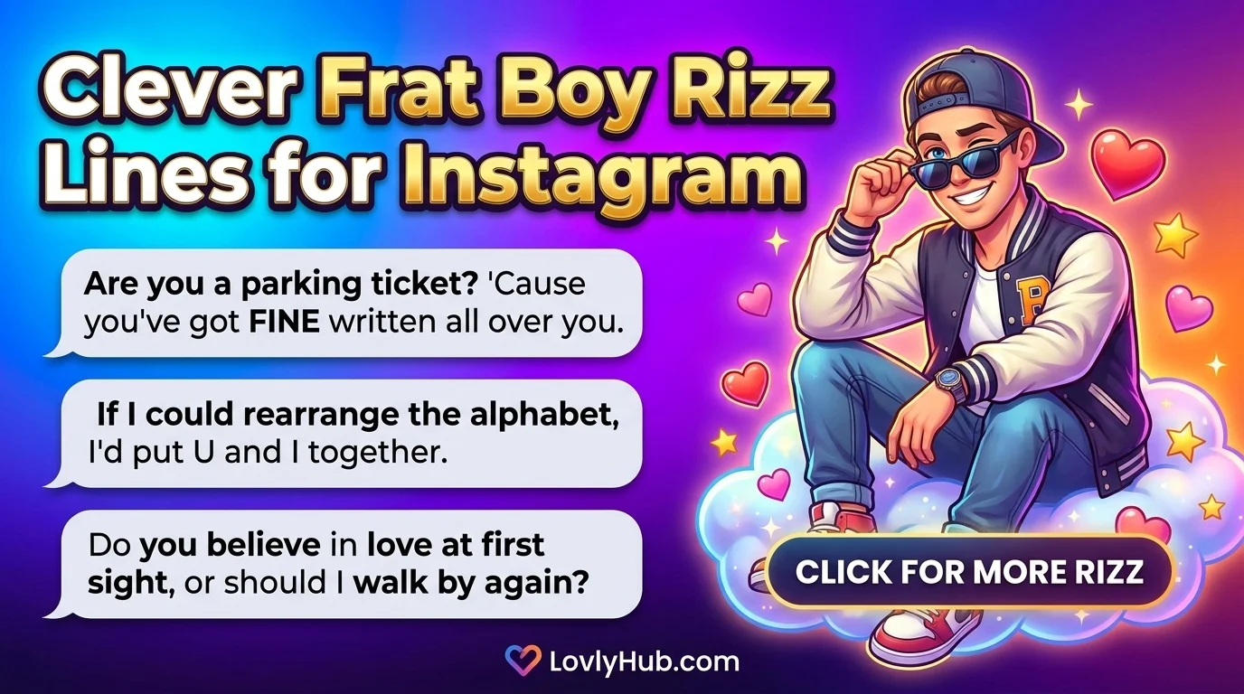 Clever Frat Boy Rizz Lines for Instagram