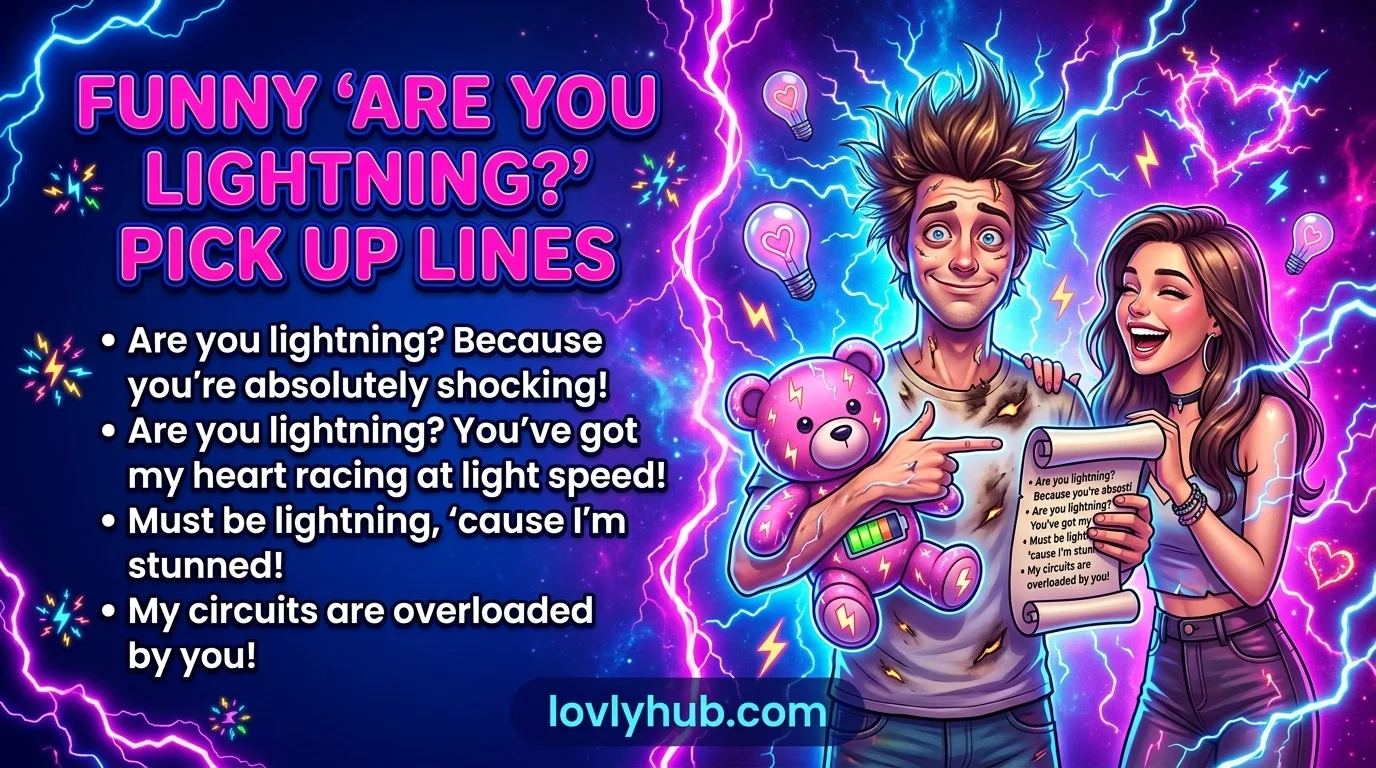 Funny Are You Lightning Pick Up Lines