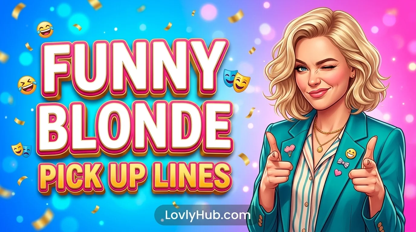 Funny Blonde Pick Up Lines