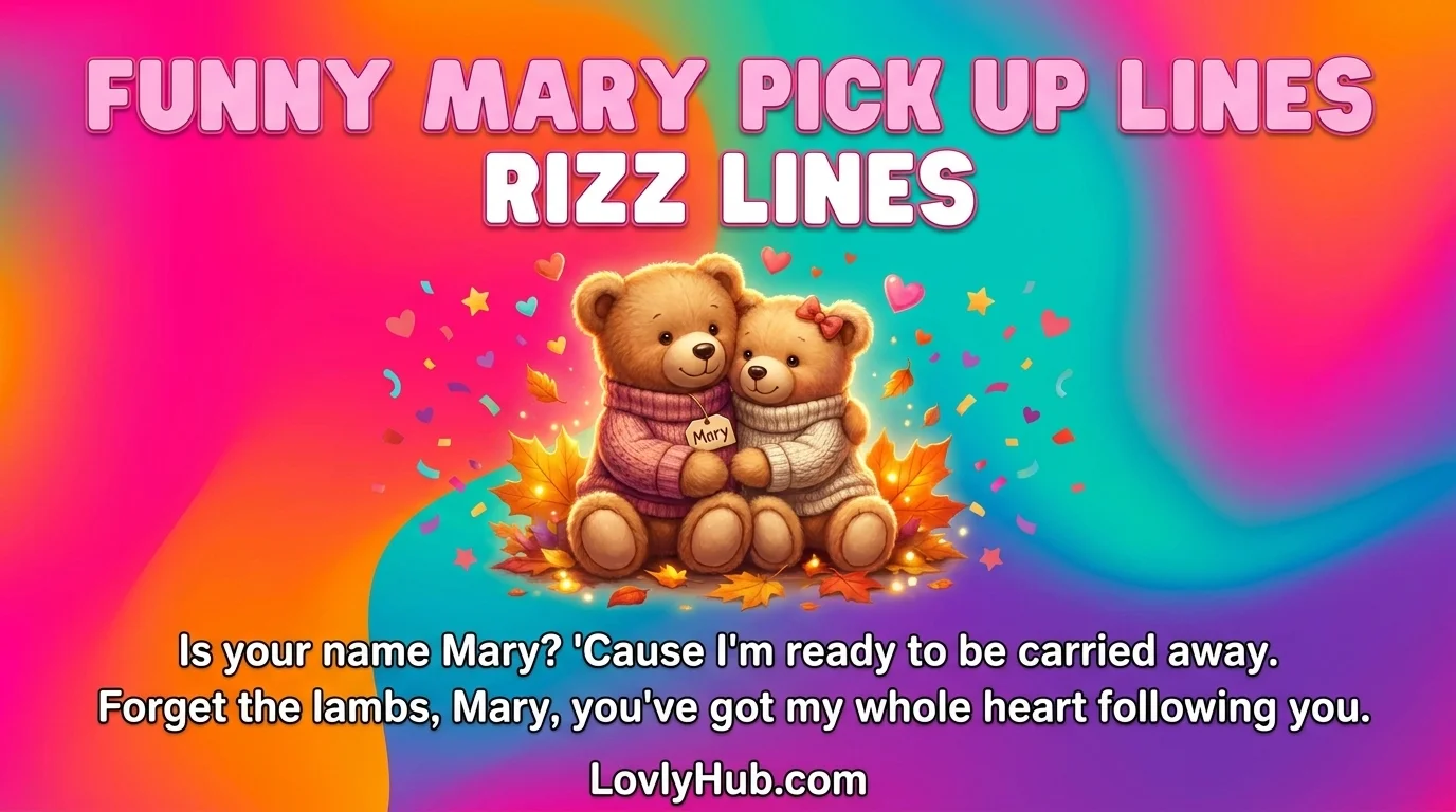 Funny Mary Pick Up Lines Rizz Lines