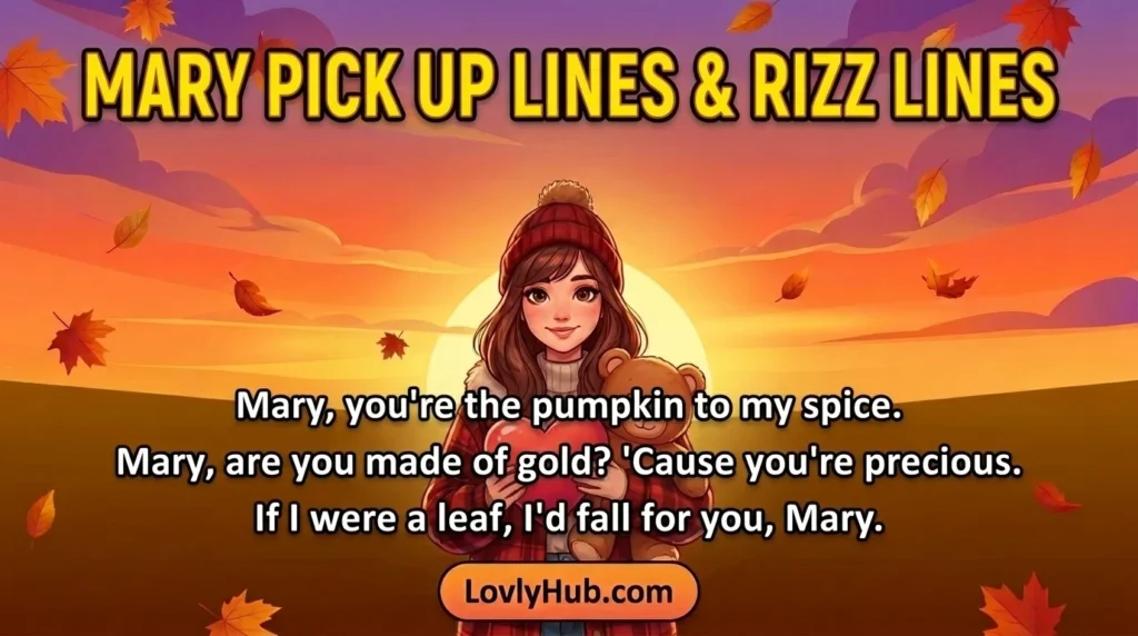 Mary Pick Up Lines & Rizz Lines