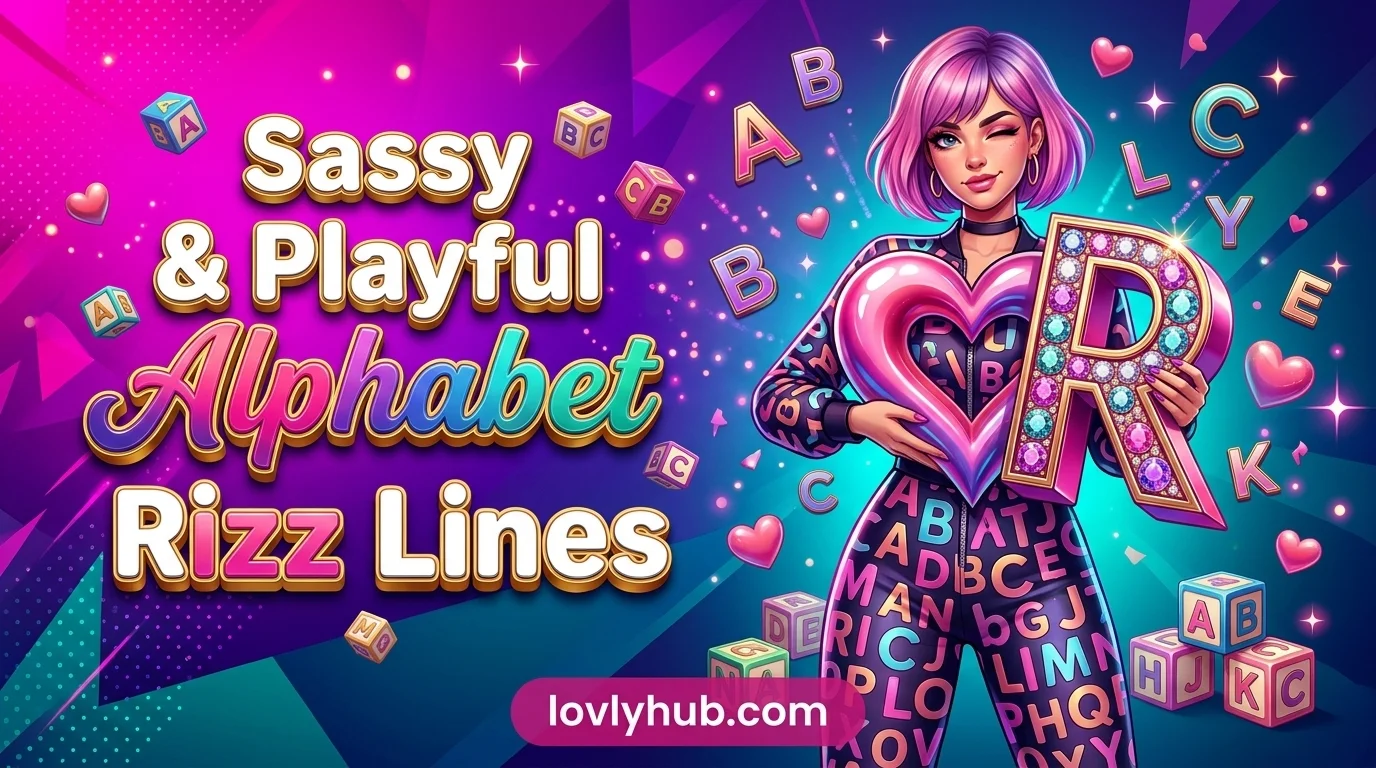 Sassy & Playful Alphabet Rizz Lines