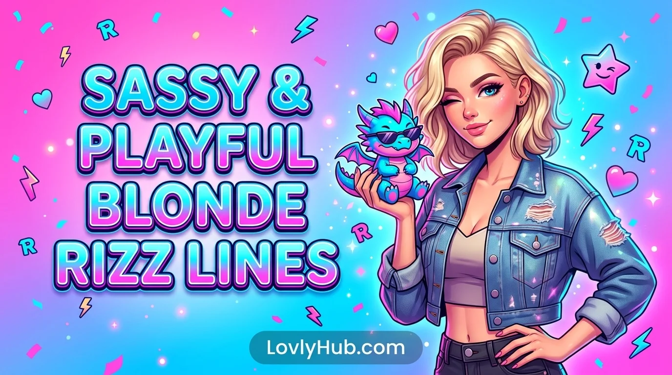 Sassy & Playful Blonde Rizz Lines