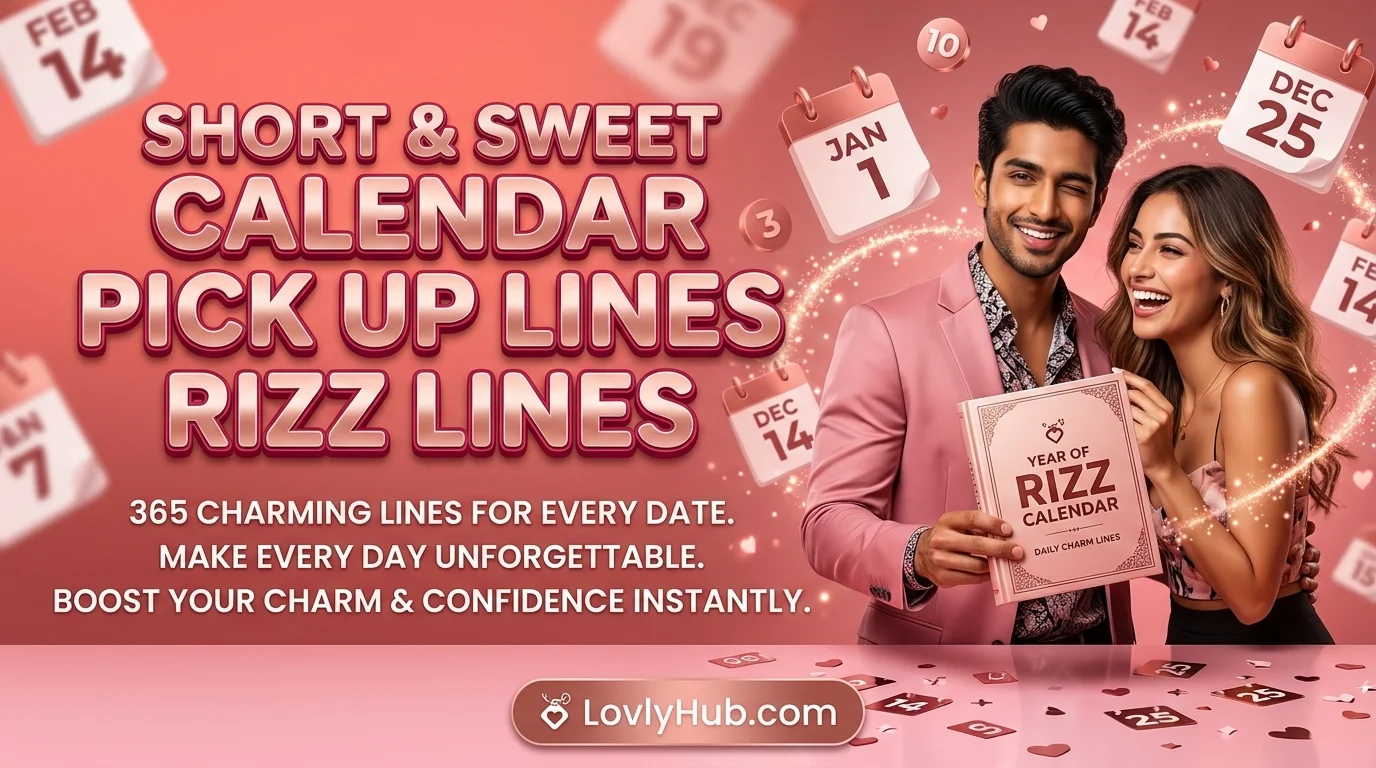 Short and Sweet Calendar Pick Up Lines Rizz Lines