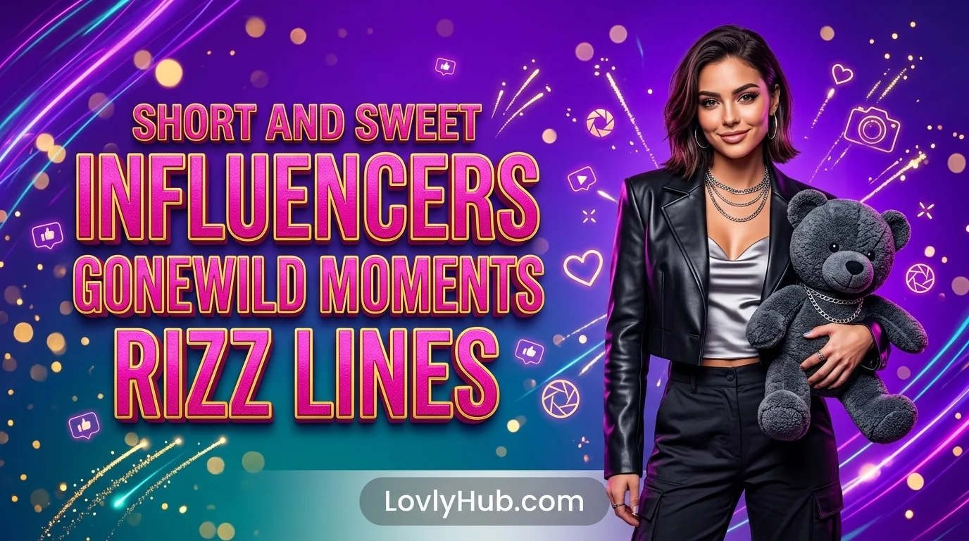 Short and Sweet Influencers Gonewild Moments Rizz Lines