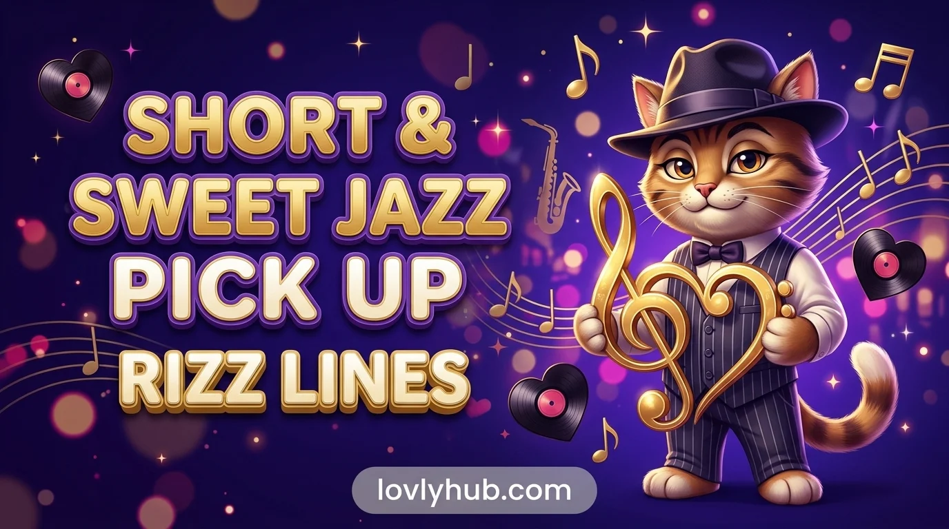Short and Sweet Jazz Pick Up Lines Rizz Lines
