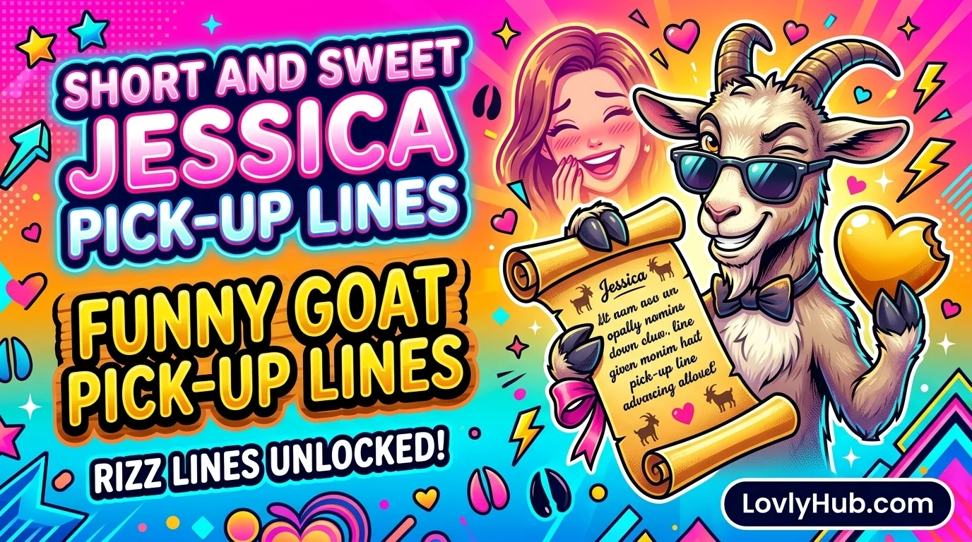 Short and Sweet Jessica Pick-Up Lines Rizz Lines