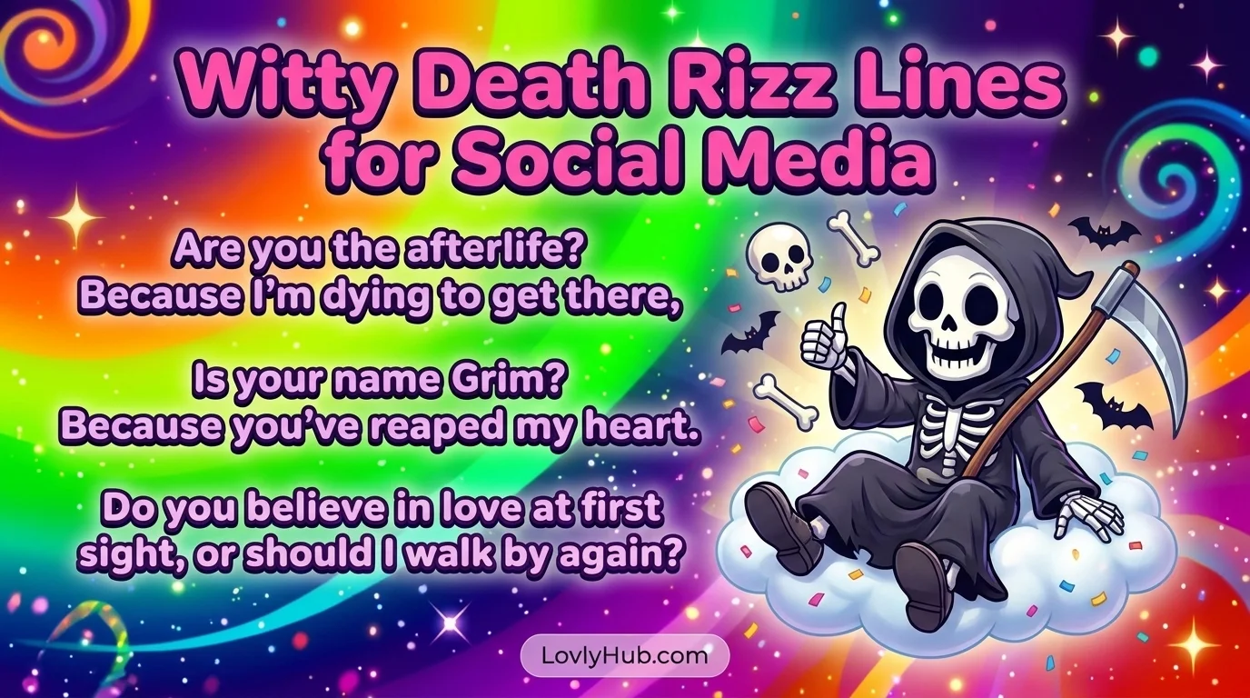 Witty Death Rizz Lines for Social Media